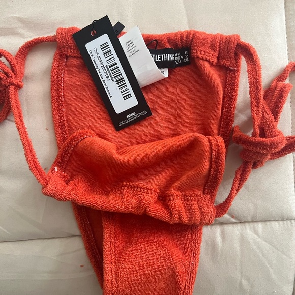 Coral terry cloth bikini - Picture 5 of 6